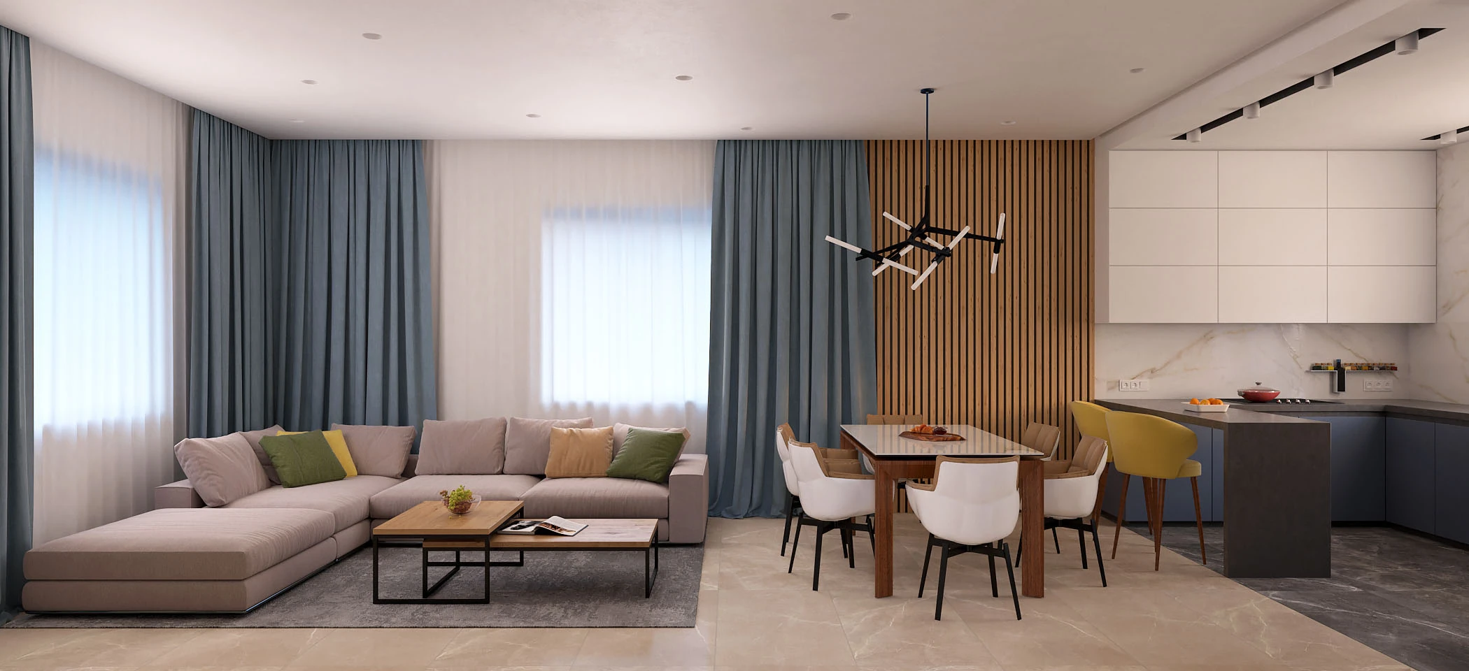 Дизайн интерьера дома 150 м² в п. Смышляевка