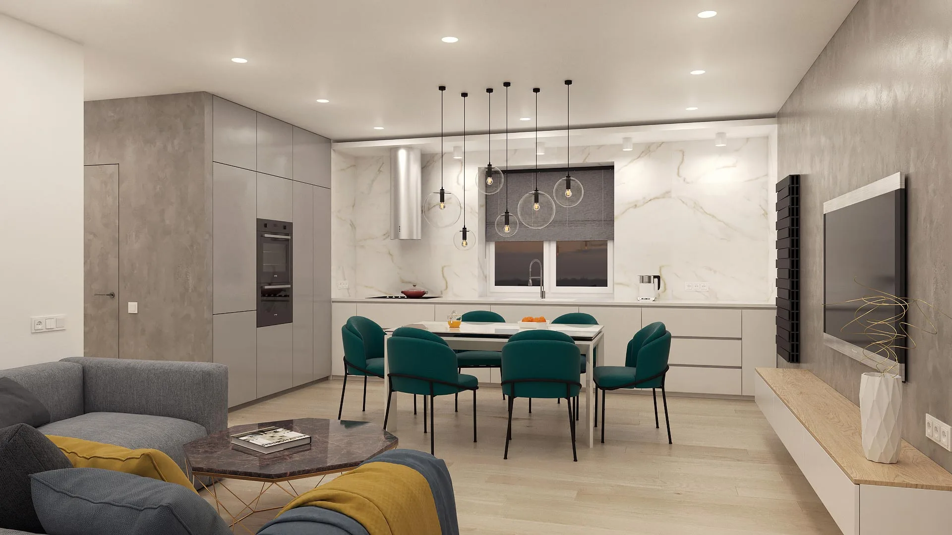 Дизайн квартиры 90 м² в ЖК «Феникс»
